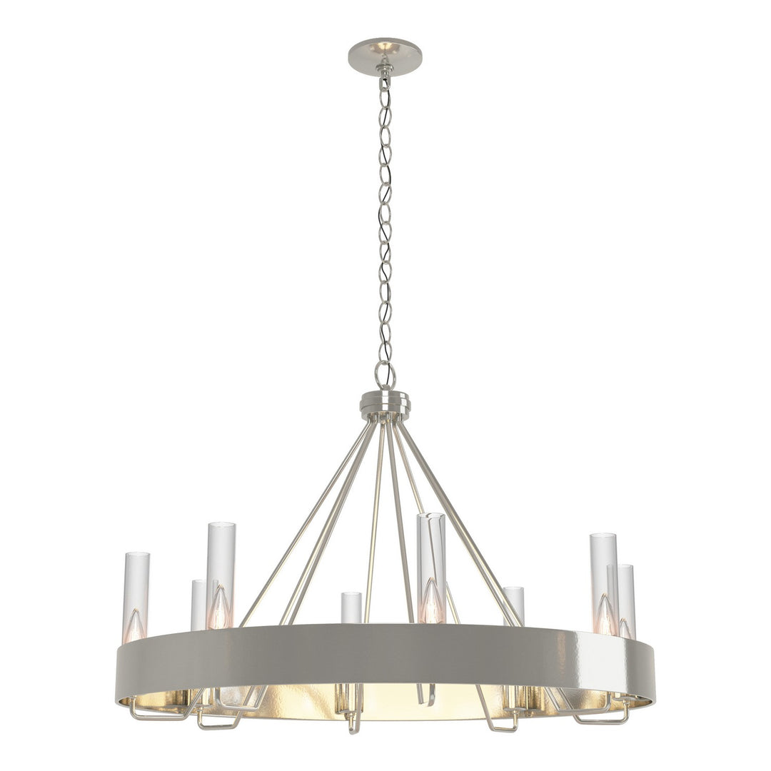 Hubbardton Forge Canada - 105040-SKT-85-ZM0611 - Eight Light Chandelier - Banded - Sterling