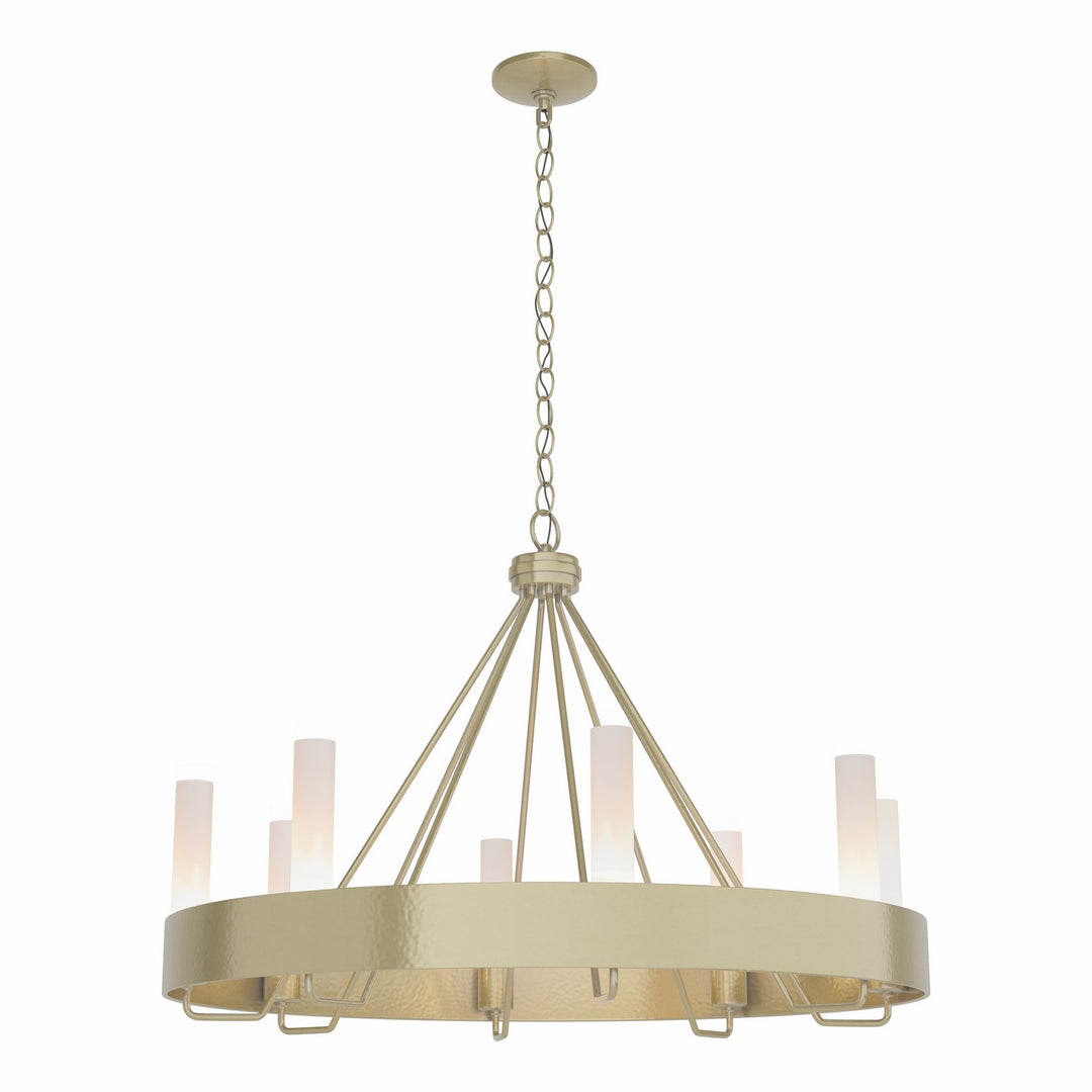 Hubbardton Forge Canada - 105040-SKT-86-FD0611 - Eight Light Chandelier - Banded - Modern Brass