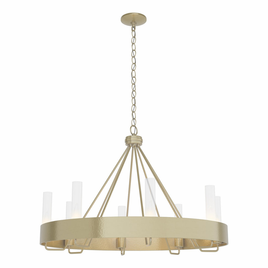 Hubbardton Forge Canada - 105040-SKT-86-ZM0611 - Eight Light Chandelier - Banded - Modern Brass