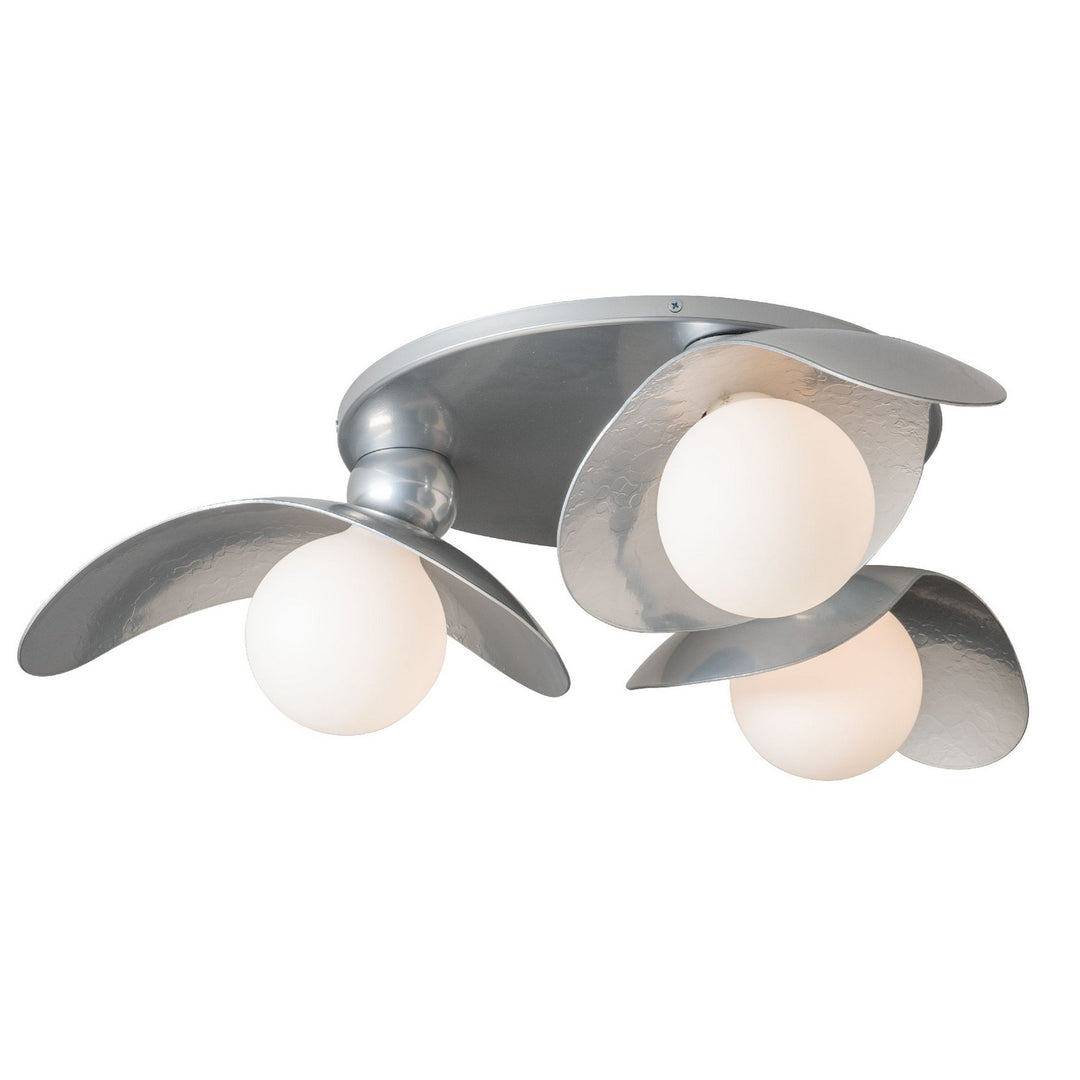 Hubbardton Forge Canada - 122110-SKT-85 - Three Light Semi-Flush Mount - Yoki - Sterling