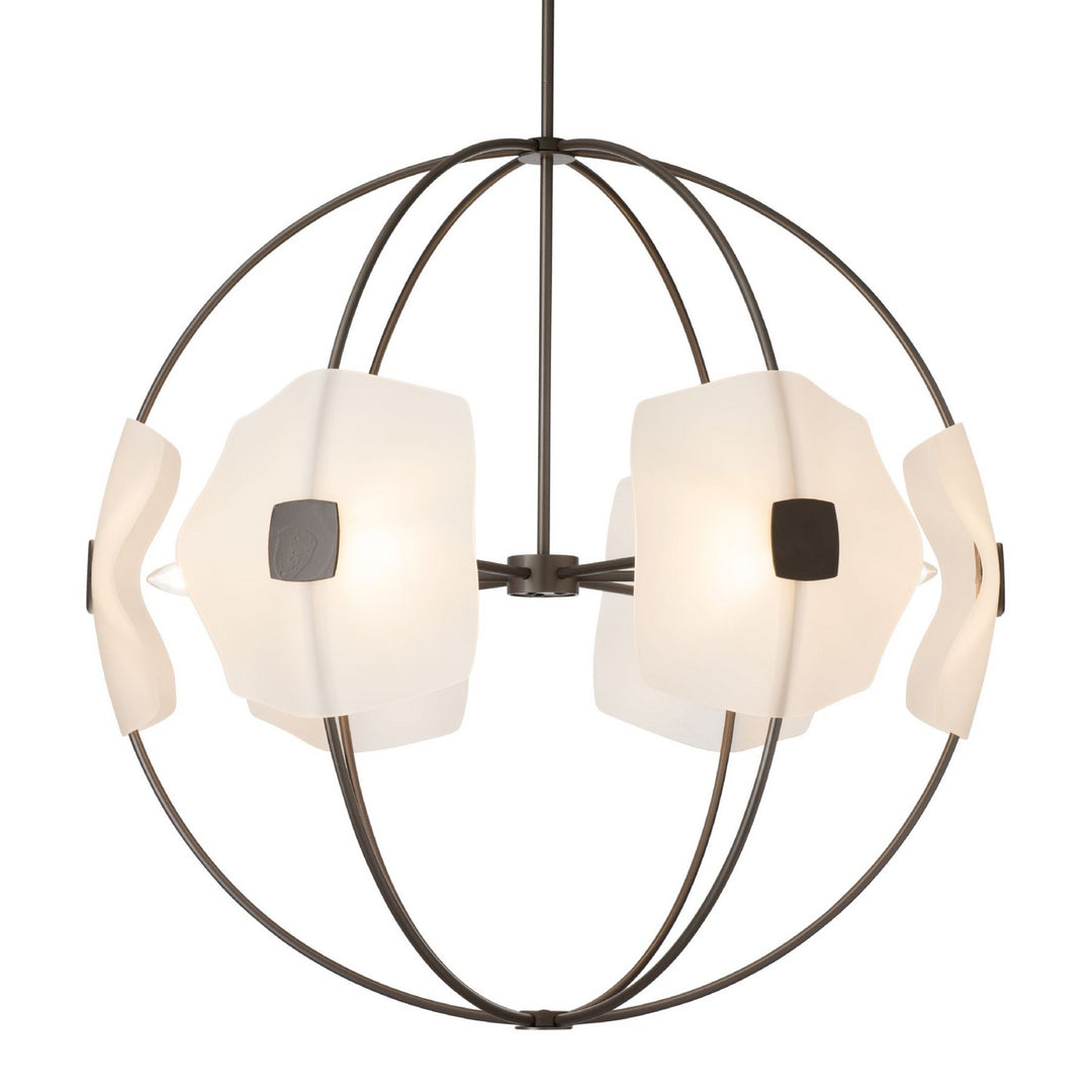 Hubbardton Forge Canada - 131500-SKT-MULT-07-FD0835 - Six Light Pendant - Astra - Dark Smoke