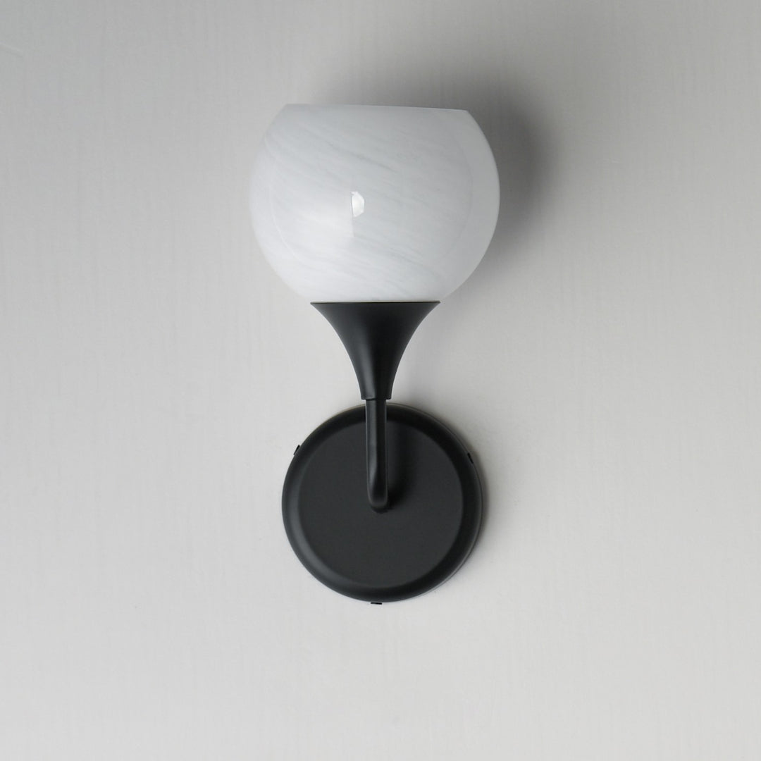 Maxim - 21221MRBK - One Light Wall Sconce - Neve - Black