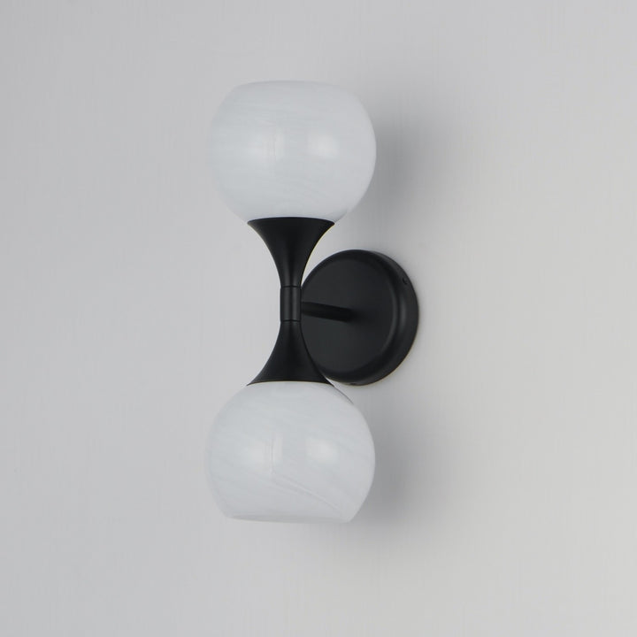 Maxim - 21222MRBK - Two Light Wall Sconce - Neve - Black