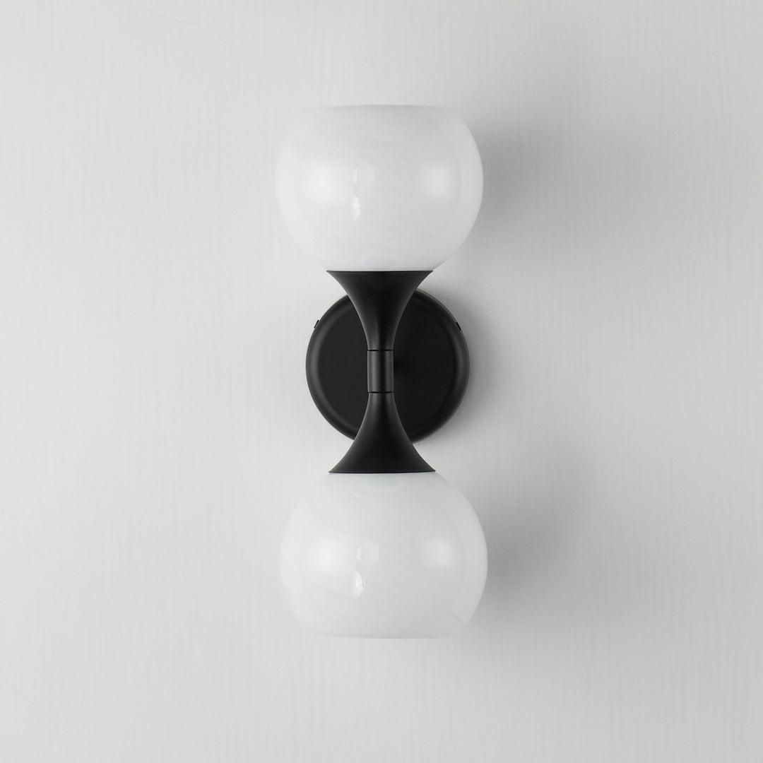 Maxim - 21222MRBK - Two Light Wall Sconce - Neve - Black