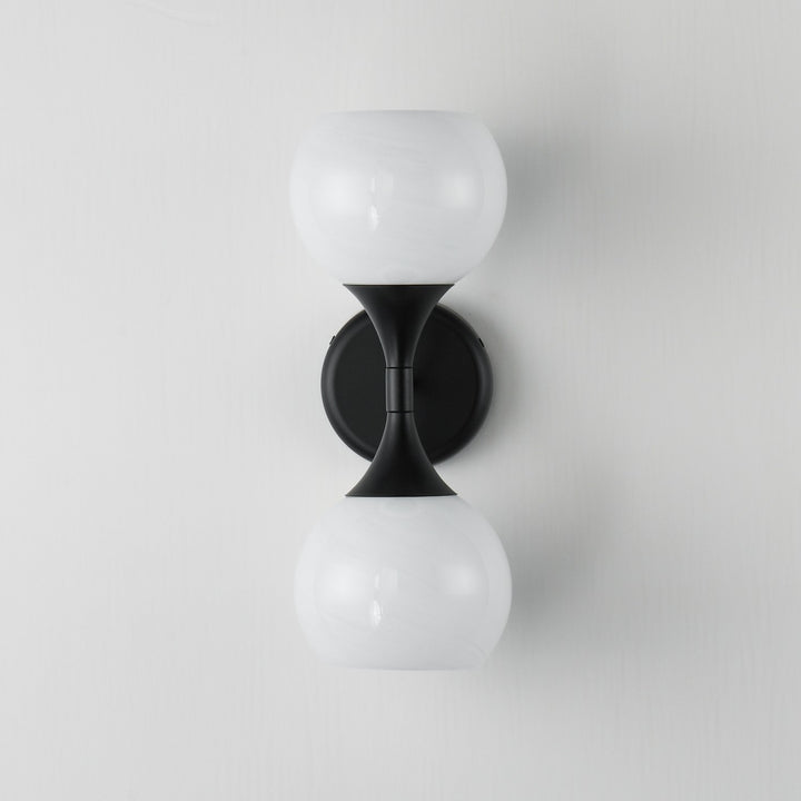 Maxim - 21222MRBK - Two Light Wall Sconce - Neve - Black