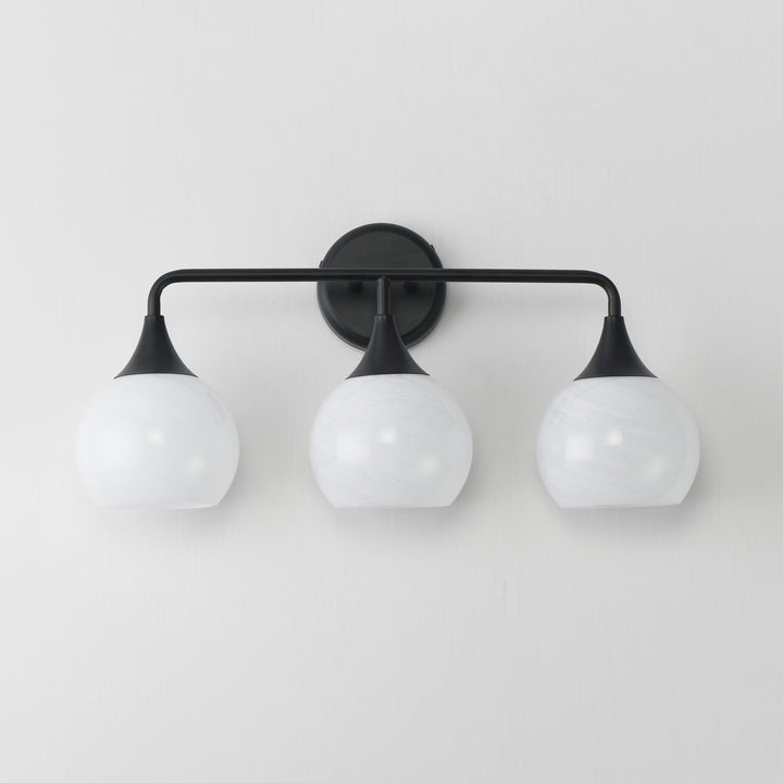 Maxim - 21223MRBK - Three Light Bath Vanity - Neve - Black