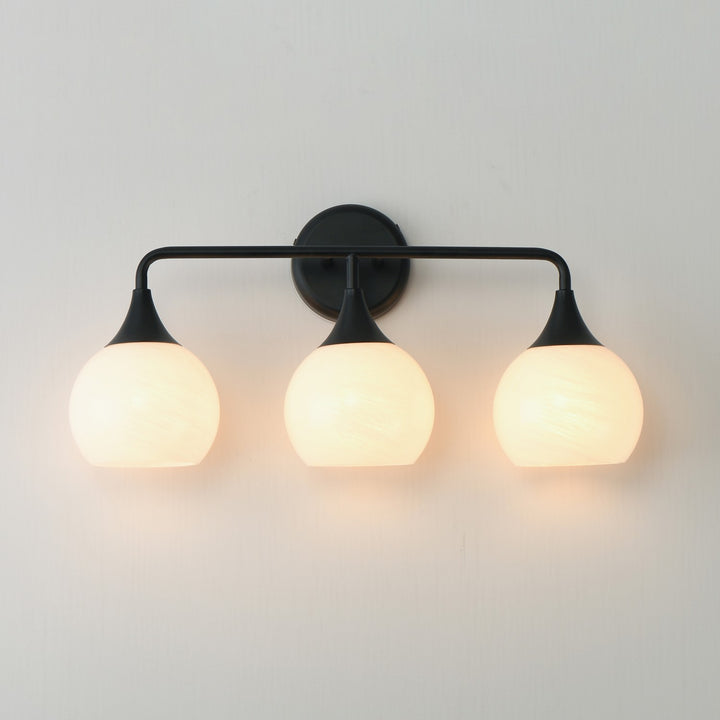 Maxim - 21223MRBK - Three Light Bath Vanity - Neve - Black