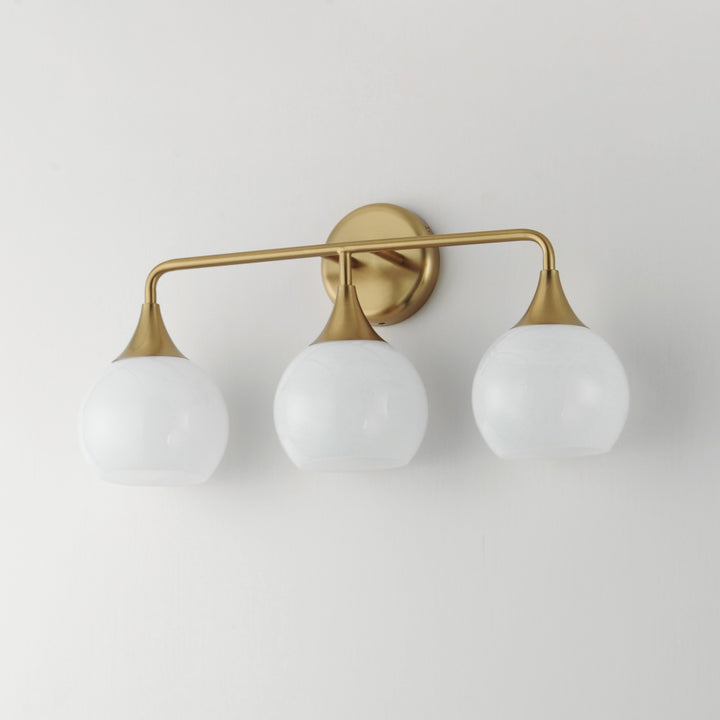 Maxim - 21223MRNAB - Three Light Bath Vanity - Neve - Natural Aged Brass