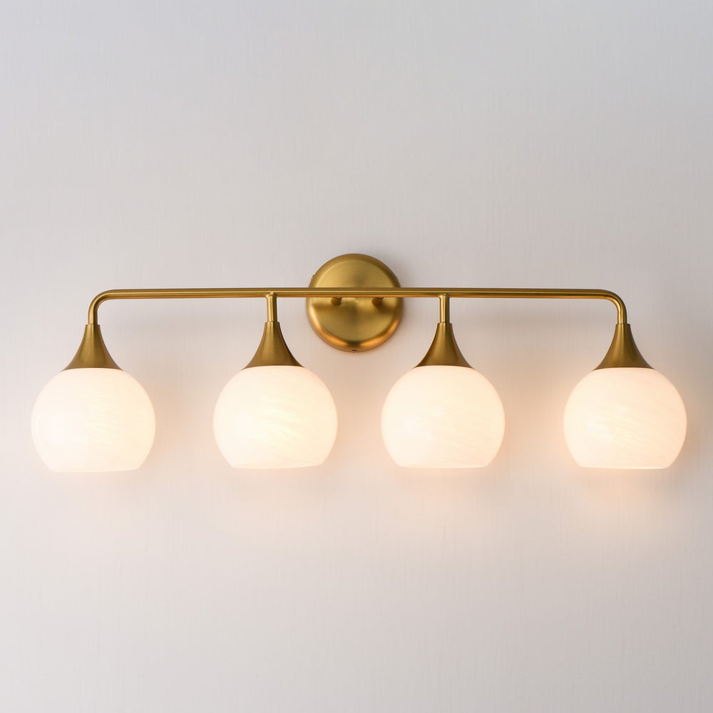 Maxim - 21224MRNAB - Four Light Bath Vanity - Neve - Natural Aged Brass