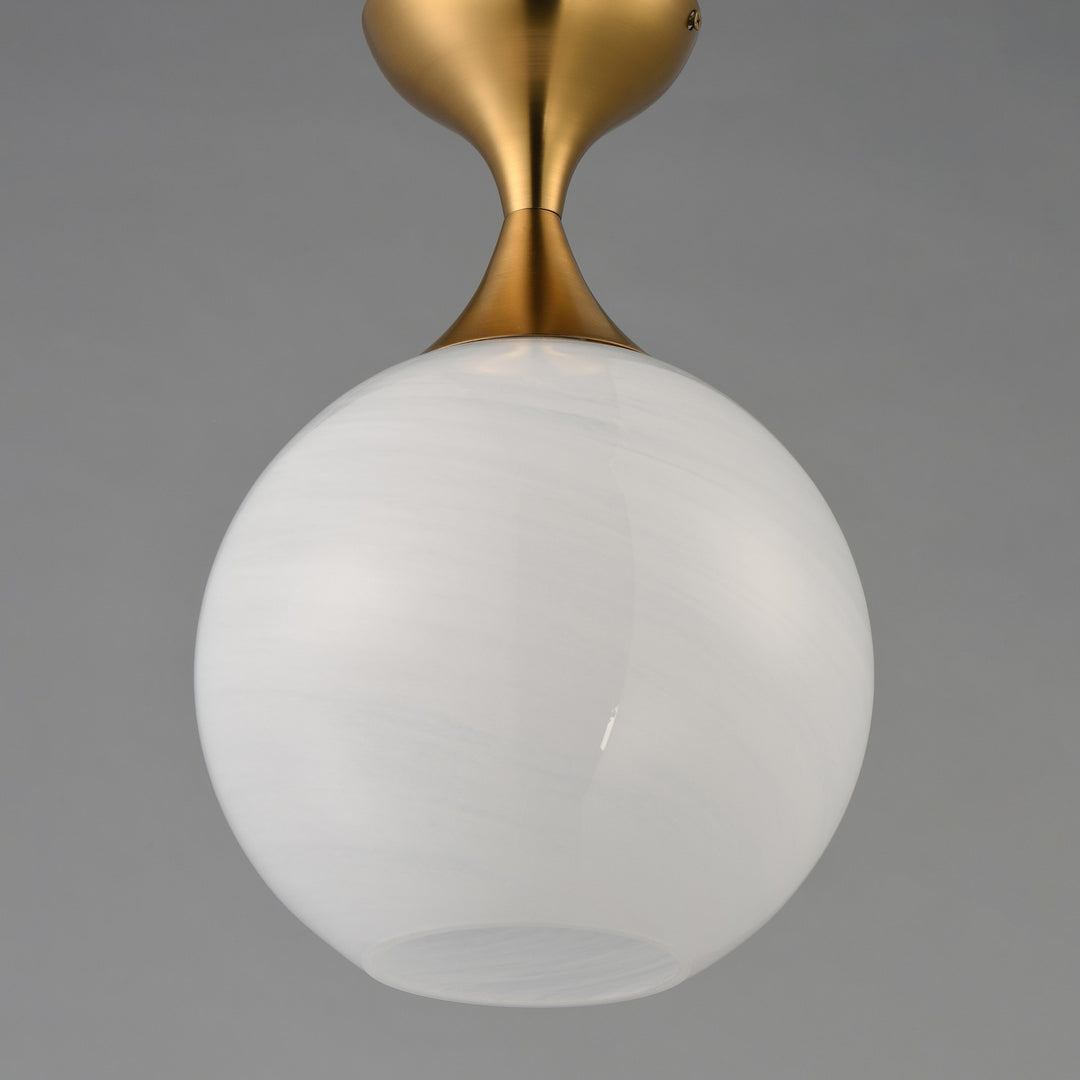 Maxim - 21229MRNAB - One Light Flush Mount - Neve - Natural Aged Brass