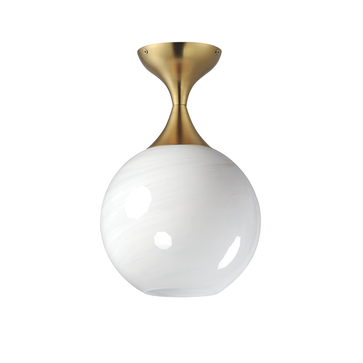 Maxim - 21229MRNAB - One Light Flush Mount - Neve - Natural Aged Brass