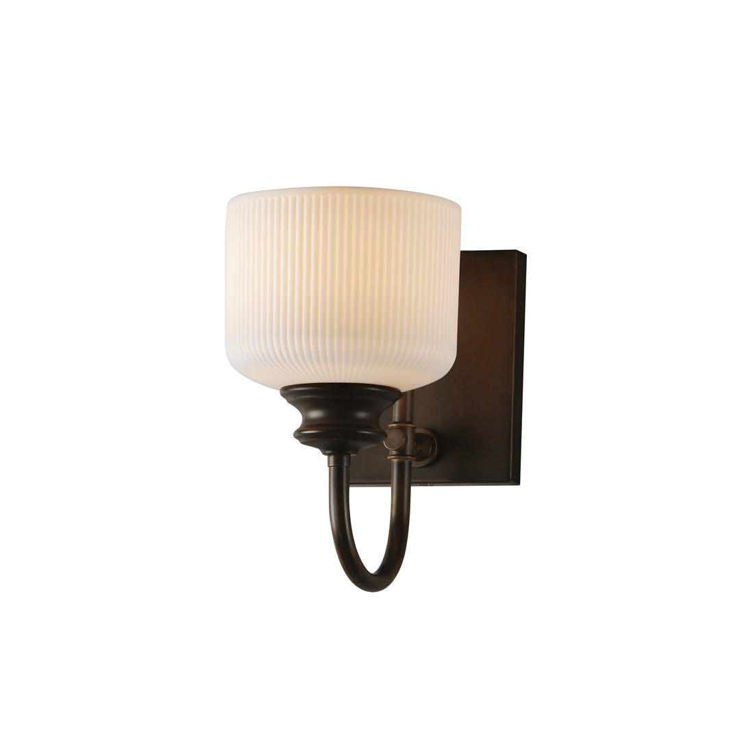 Maxim - 21491WTOI - One Light Wall Sconce - Bisque - Oil Rubbed Bronze