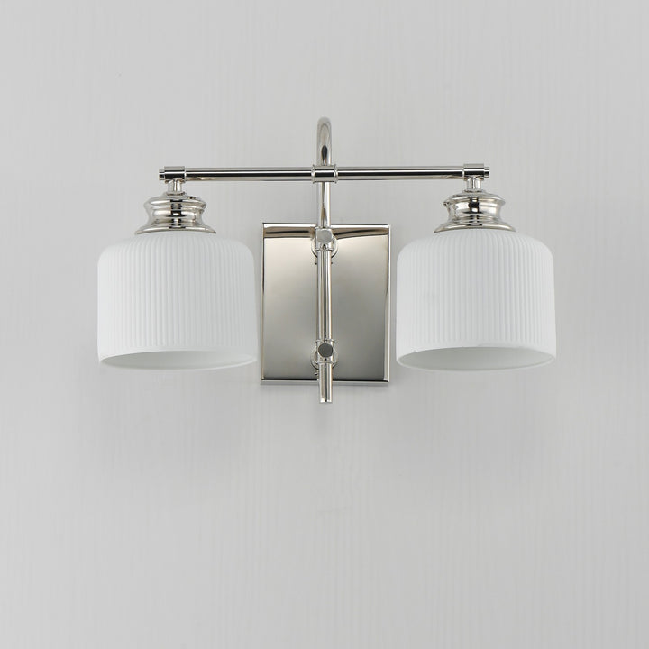 Maxim - 21492WTPN - Two Light Wall Sconce - Bisque - Polished Nickel