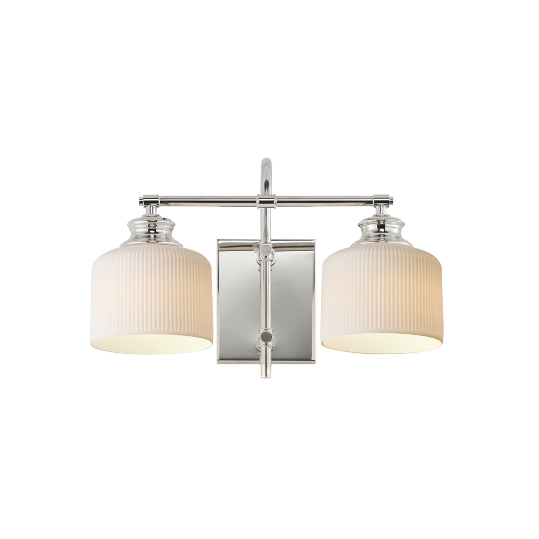 Maxim - 21492WTPN - Two Light Wall Sconce - Bisque - Polished Nickel