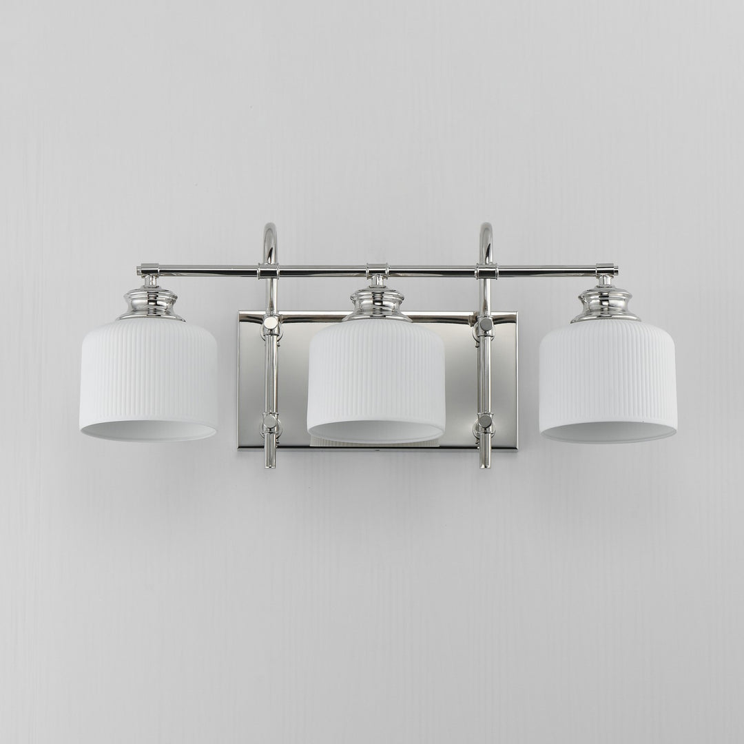 Maxim - 21493WTPN - Three Light Bath Vanity - Bisque - Polished Nickel