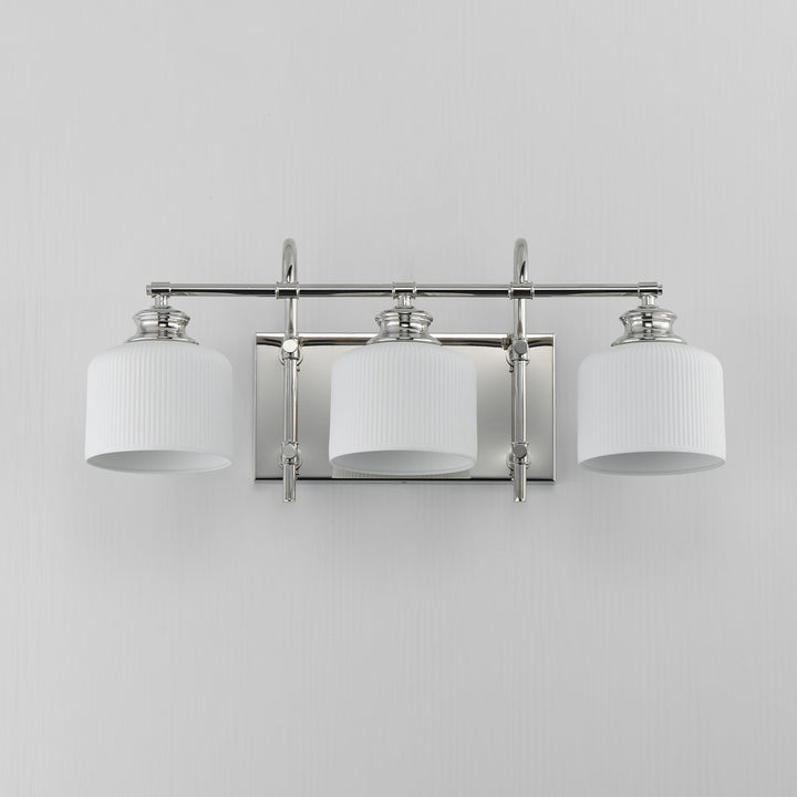 Maxim - 21493WTPN - Three Light Bath Vanity - Bisque - Polished Nickel