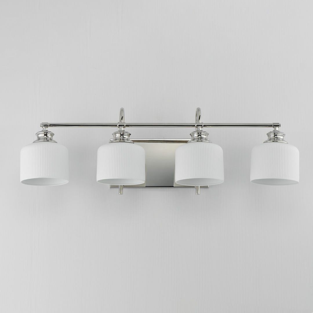 Maxim - 21494WTPN - Four Light Bath Vanity - Bisque - Polished Nickel