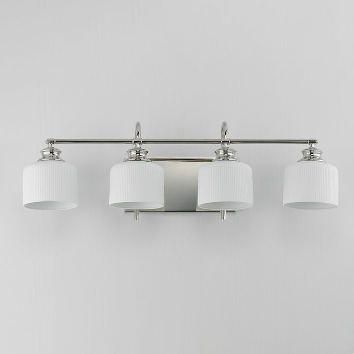 Maxim - 21494WTPN - Four Light Bath Vanity - Bisque - Polished Nickel