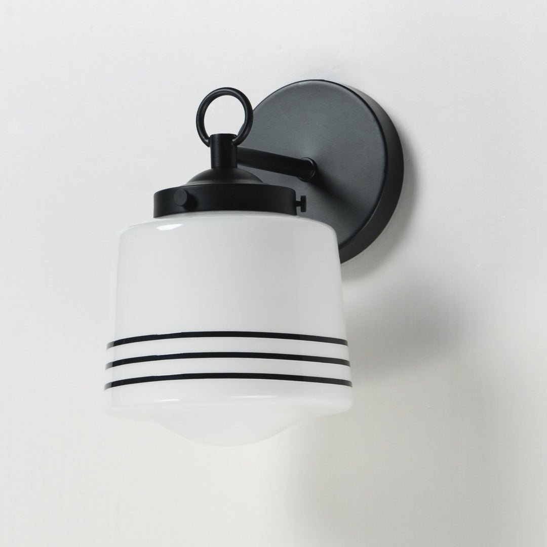 Maxim - 21531WTBK - One Light Wall Sconce - Eureka - Black