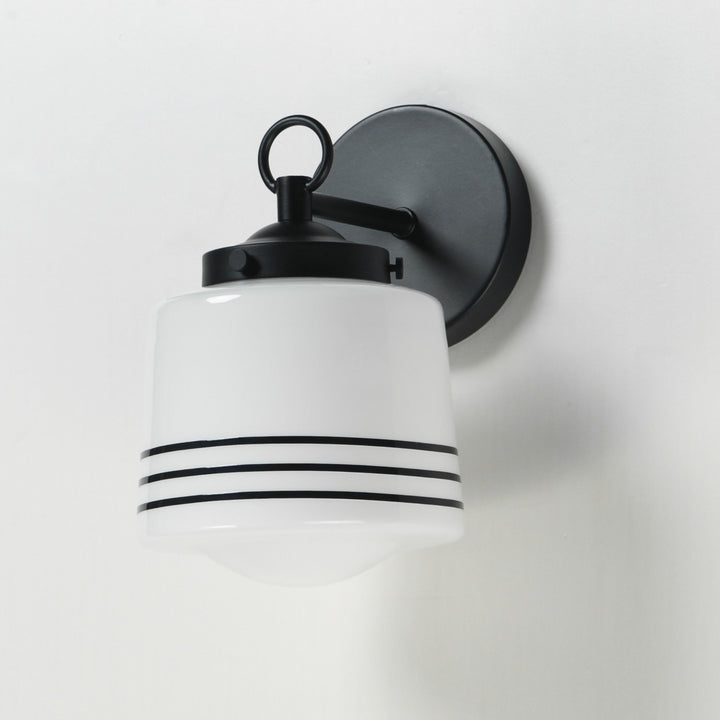 Maxim - 21531WTBK - One Light Wall Sconce - Eureka - Black