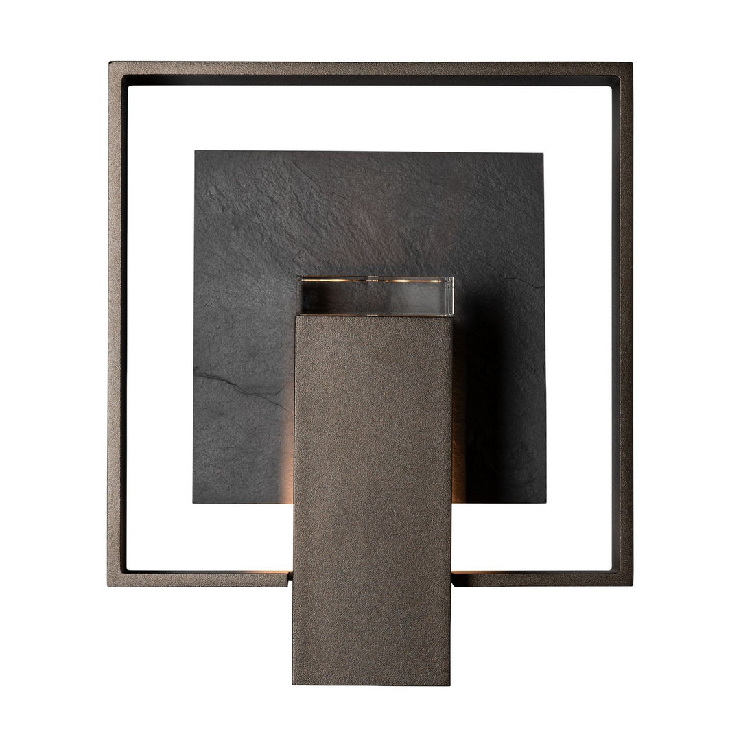 Hubbardton Forge Canada - 302660-SKT-14-SL-ZM0850 - One Light Outdoor Wall Sconce - Shadow Box - Coastal Oil Rubbed Bronze