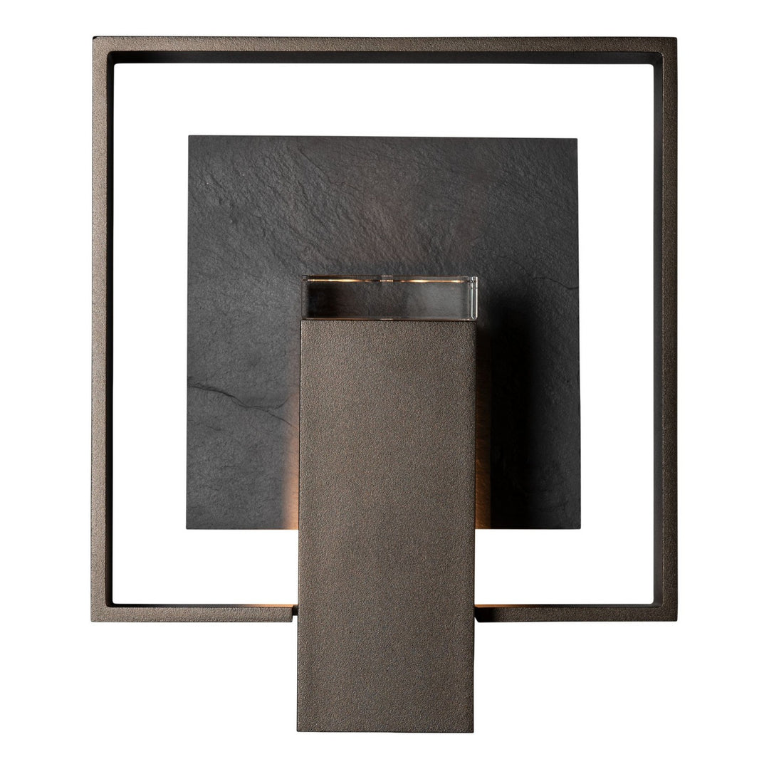 Hubbardton Forge Canada - 302662-SKT-14-SL-ZM0850 - One Light Outdoor Wall Sconce - Shadow Box - Coastal Oil Rubbed Bronze