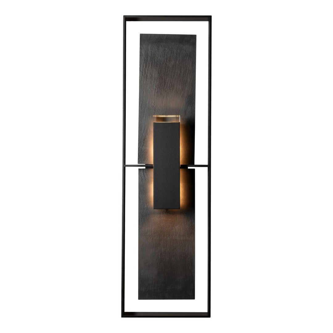 Hubbardton Forge Canada - 302666-SKT-80-SL-ZM0850 - Two Light Outdoor Wall Sconce - Shadow Box - Coastal Black