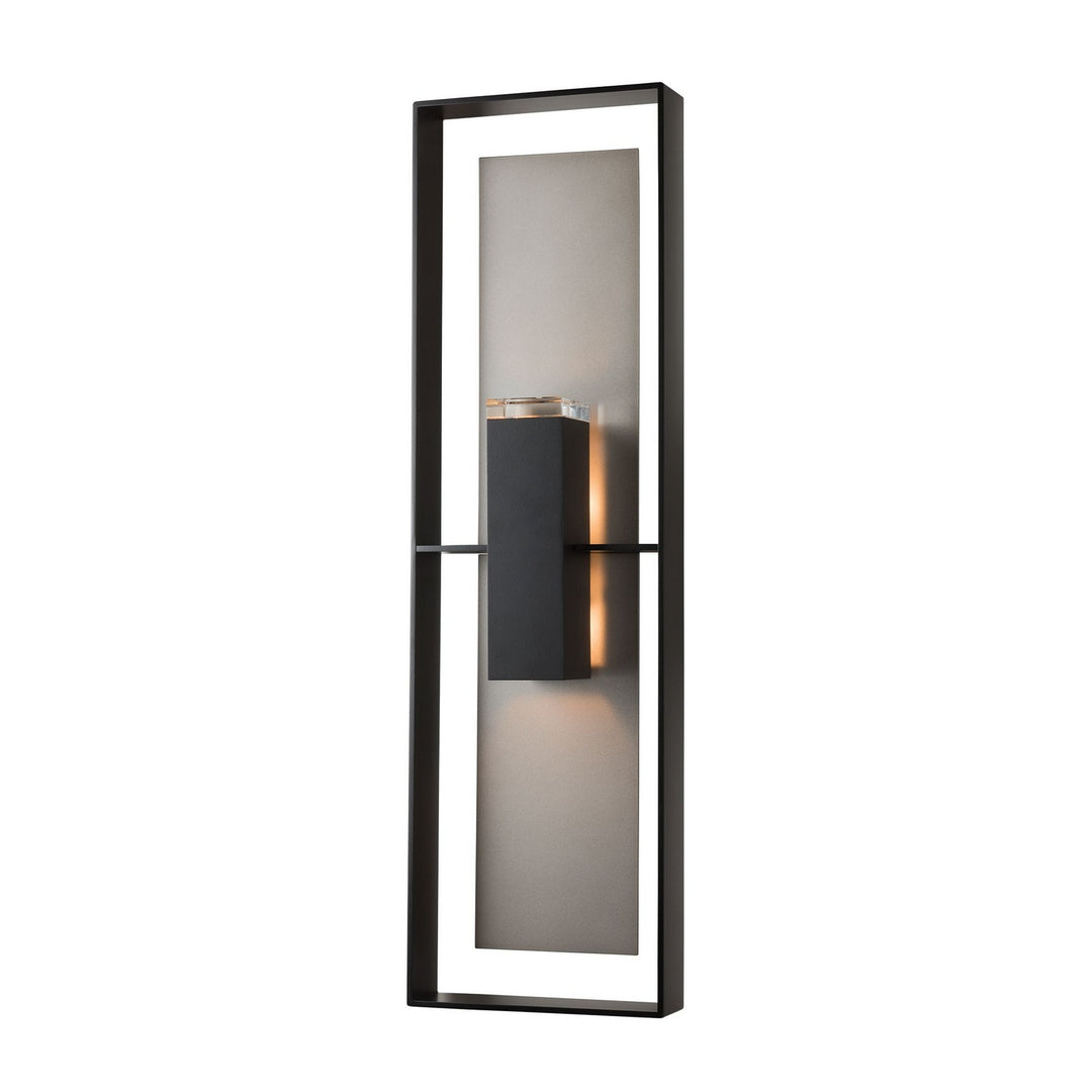 Hubbardton Forge Canada - 302667-SKT-80-78-ZM0850 - Two Light Outdoor Wall Sconce - Shadow Box - Coastal Black