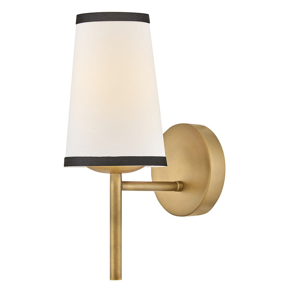 Sonia LED Wall Sconce in Lacquered Brass - available from The Lighting Shoppe, trusted by Canadian homeowners