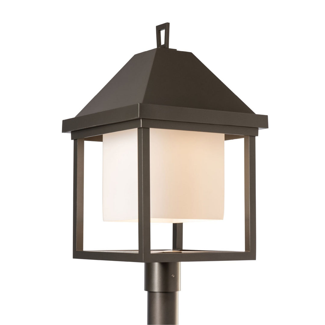 Hubbardton Forge Canada - 345203-SKT-77-GG0833 - One Light Post Mount - Dorset - Coastal Dark Smoke