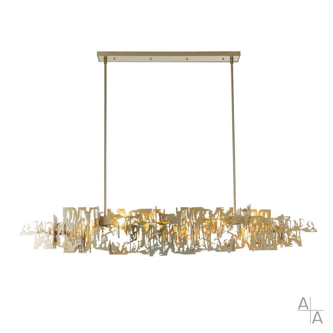 Hubbardton Forge Canada - 401311-SKT-MULT-86 - Six Light Pendant - Brutus - Modern Brass