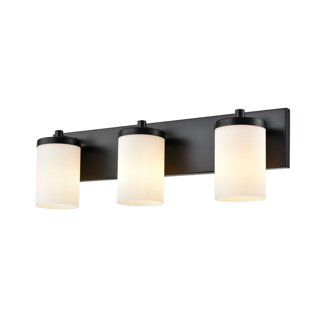 Riverview Three Light Vanity in Ebony - available from The Lighting Shoppe, trusted by Canadian homeowners