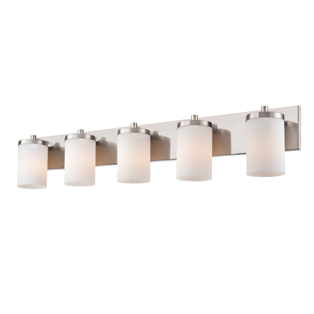 DVI Canada - DVP14055SN-OP - Five Light Vanity - Riverview - Satin Nickel