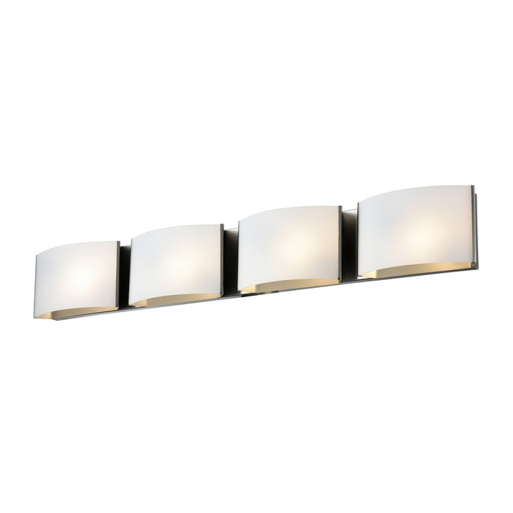 Candleguard Four Light Vanity in Satin Nickel - available from The Lighting Shoppe, trusted by Canadian homeowners