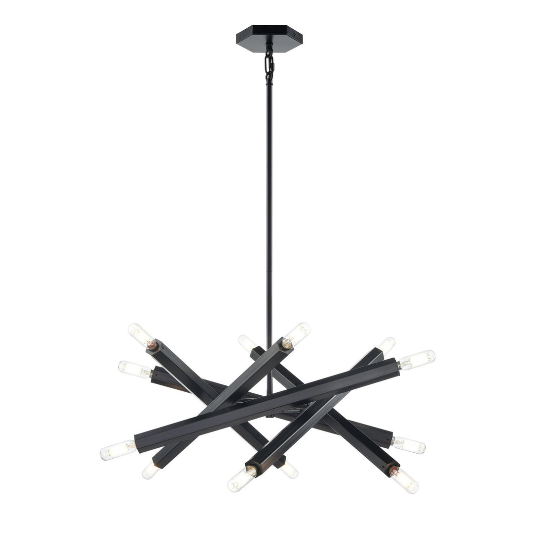 DVI Canada - DVP30649EB - 12 Light Pendant - Kestrel - Ebony