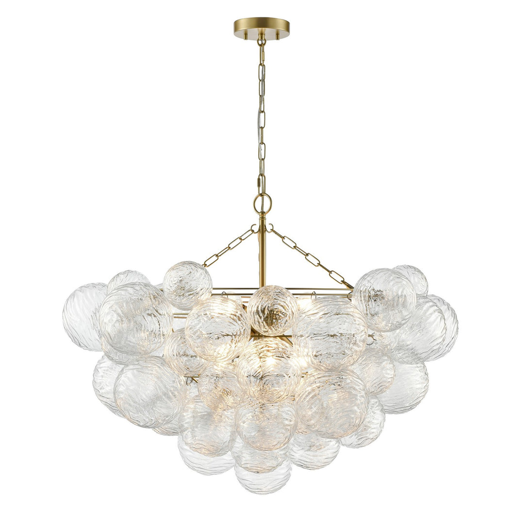 DVI Canada - DVP32829PSB-WVC - Six Light Chandelier - Comet - Painted Satin Brass