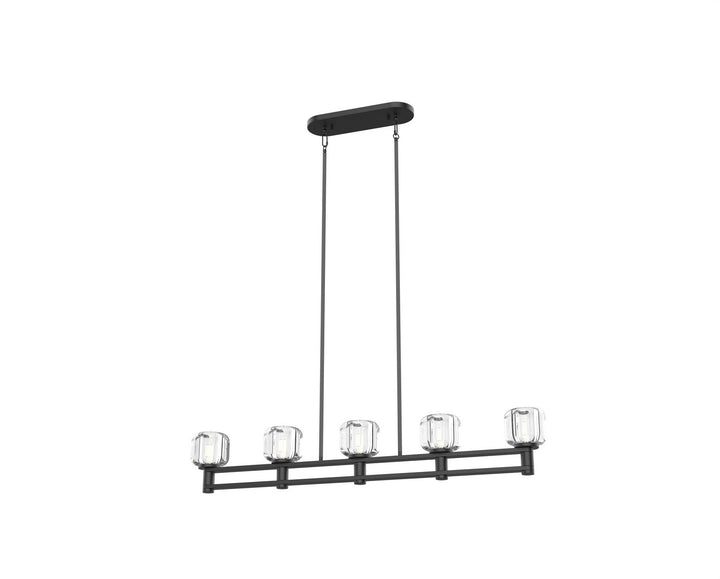 DVI Canada - DVP34602EB-CL - Five Light Linear Pendant - Samar - Ebony