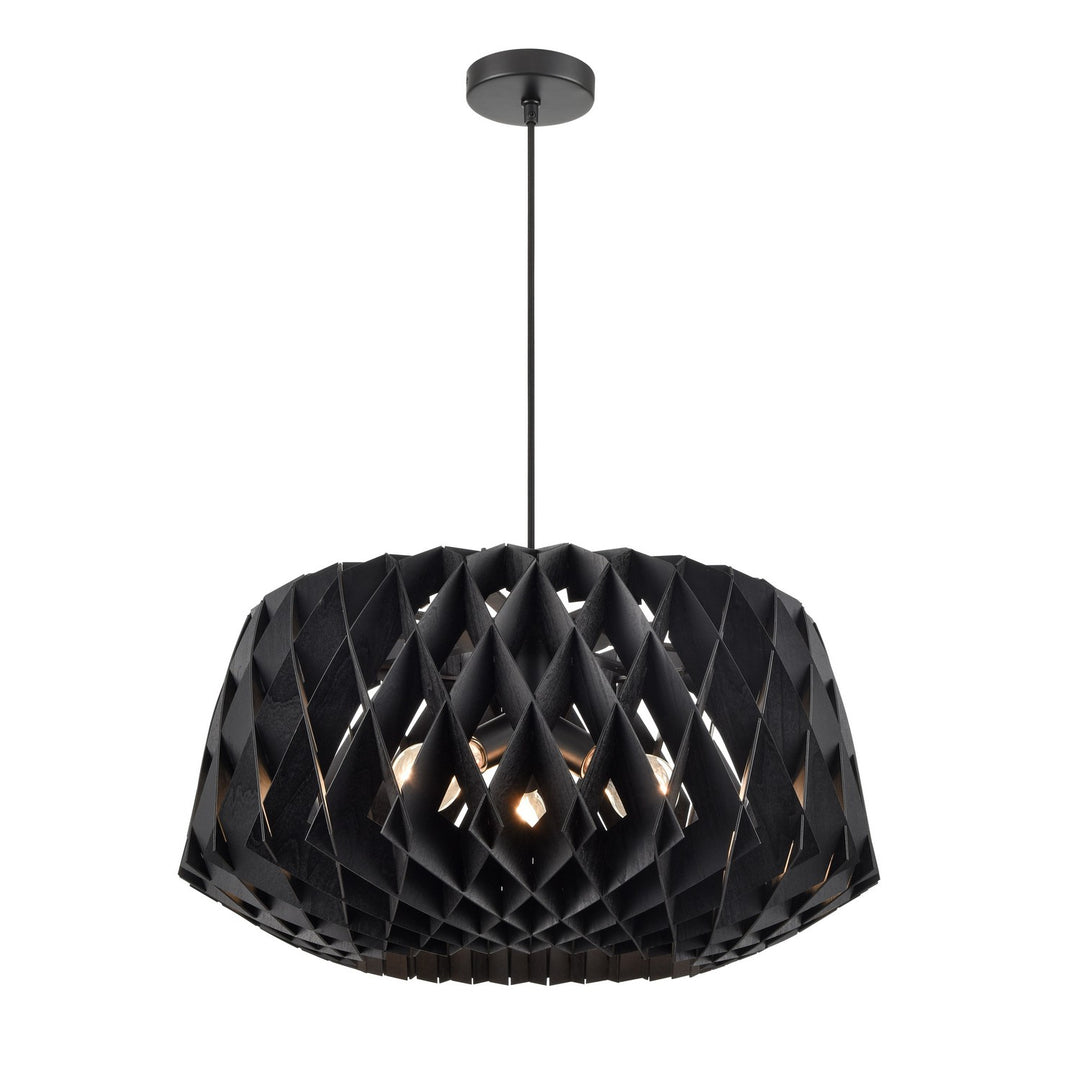 DVI Canada - DVP36724BK-BW - Three Light Pendant - Lac St-Jean - Black