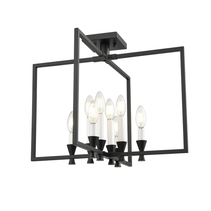 DVI Canada - DVP37112EB - Eight Light Semi-Flush Mount - Carisbrooke - Ebony