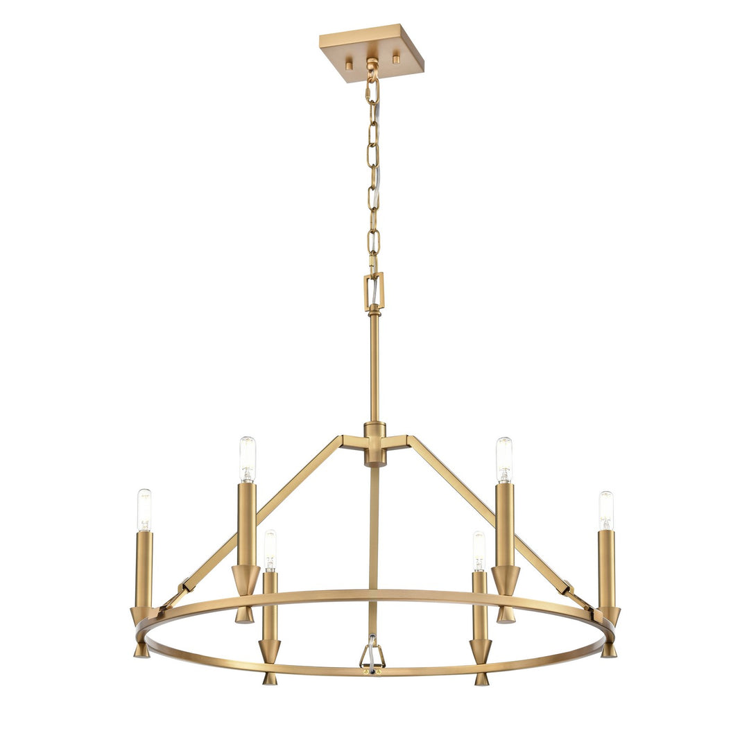 DVI Canada - DVP37126BR - Six Light Chandelier - Carisbrooke - Brass