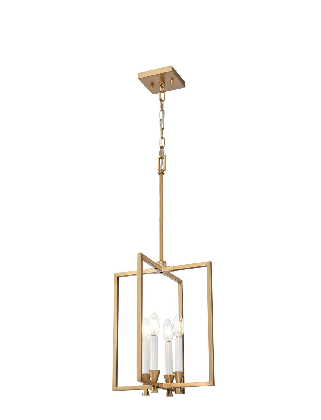 Carisbrooke Four Light Pendant in Brass - available from The Lighting Shoppe, trusted by Canadian homeowners
