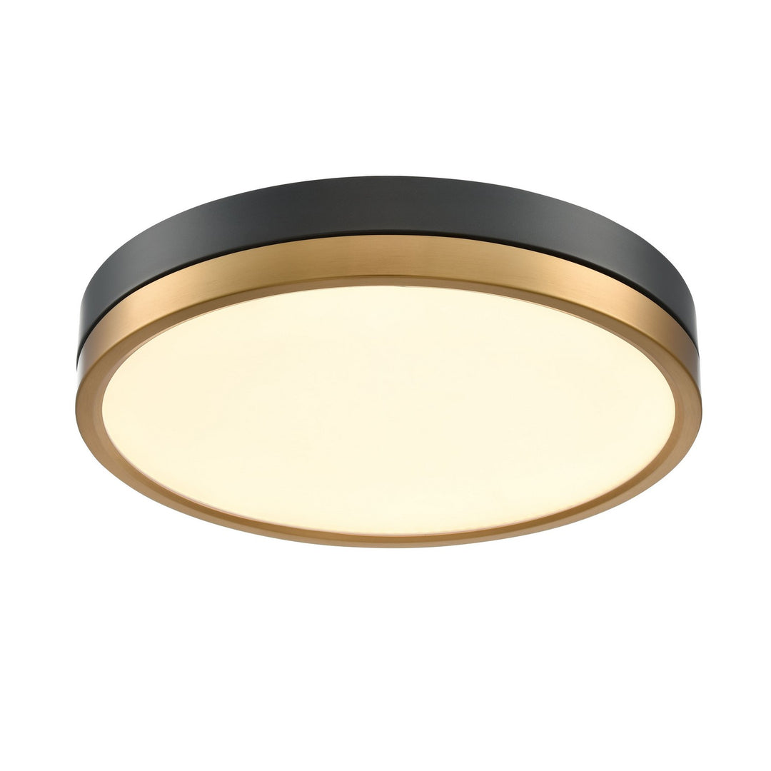 Temagami LED Flush Mount in Brass/Graphite - available from The Lighting Shoppe, trusted by Canadian homeowners