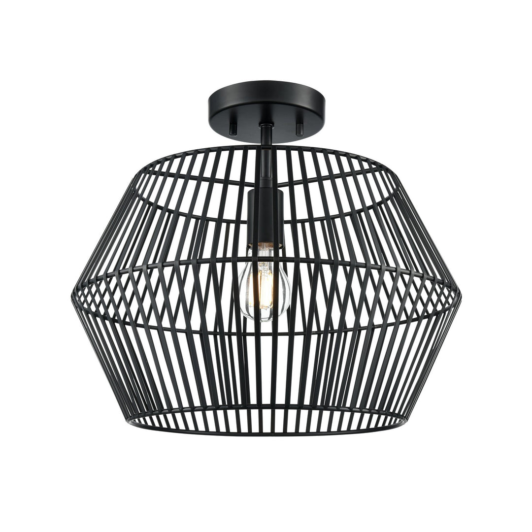 Ladysmith One Light Flush Mount in Ebony - available from The Lighting Shoppe, trusted by Canadian homeowners
