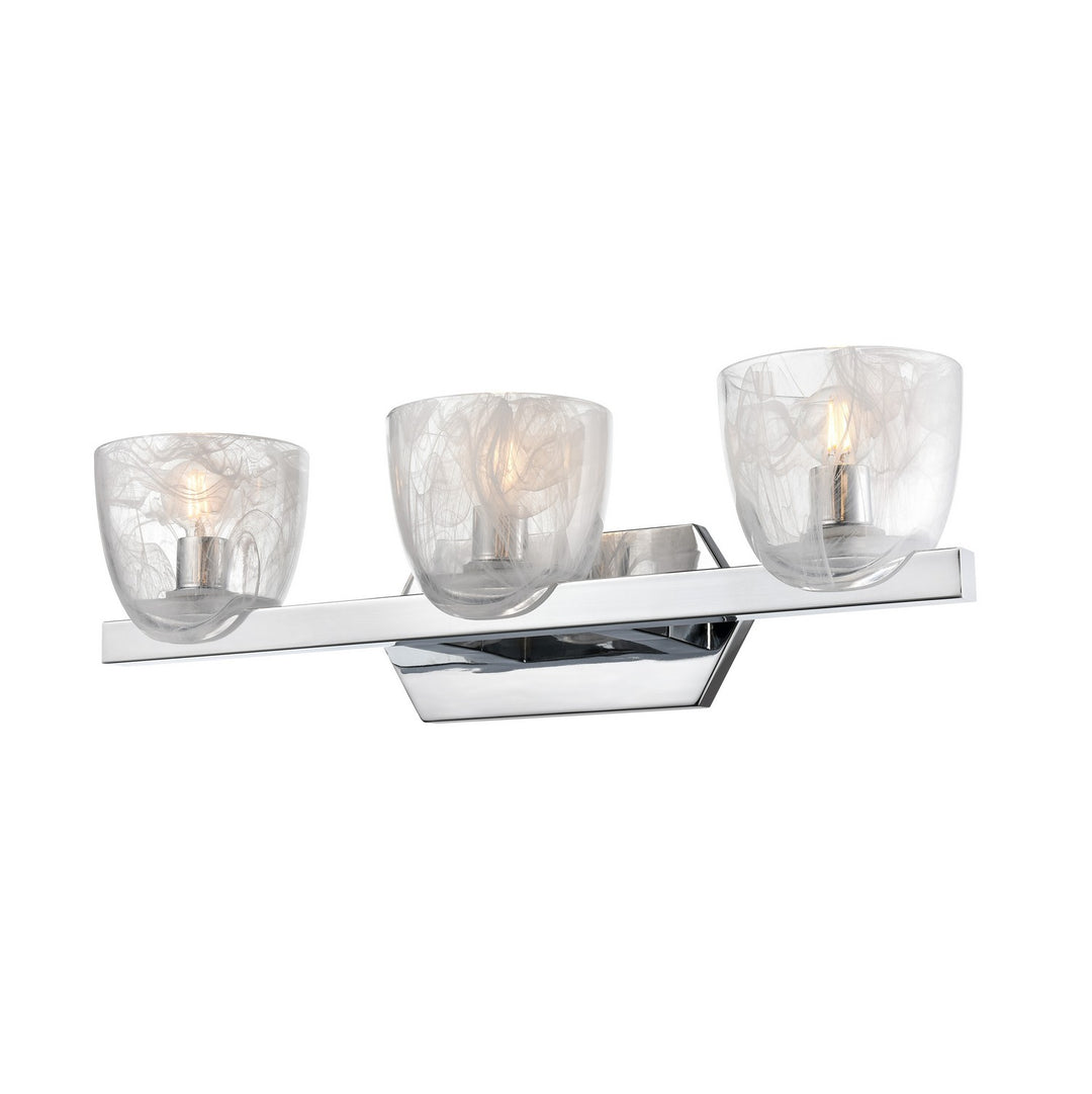 Chalice Three Light Vanity in Chrome - available from The Lighting Shoppe, trusted by Canadian homeowners