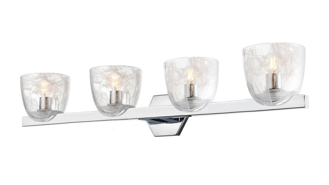Chalice Four Light Vanity in Chrome - available from The Lighting Shoppe, trusted by Canadian homeowners