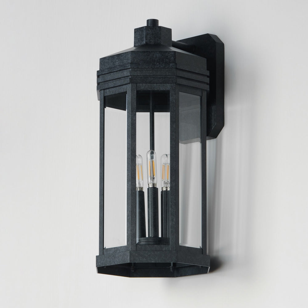 Maxim - 30224CLBKP - Three Light Outdoor Wall Sconce - Wright - Black Patina