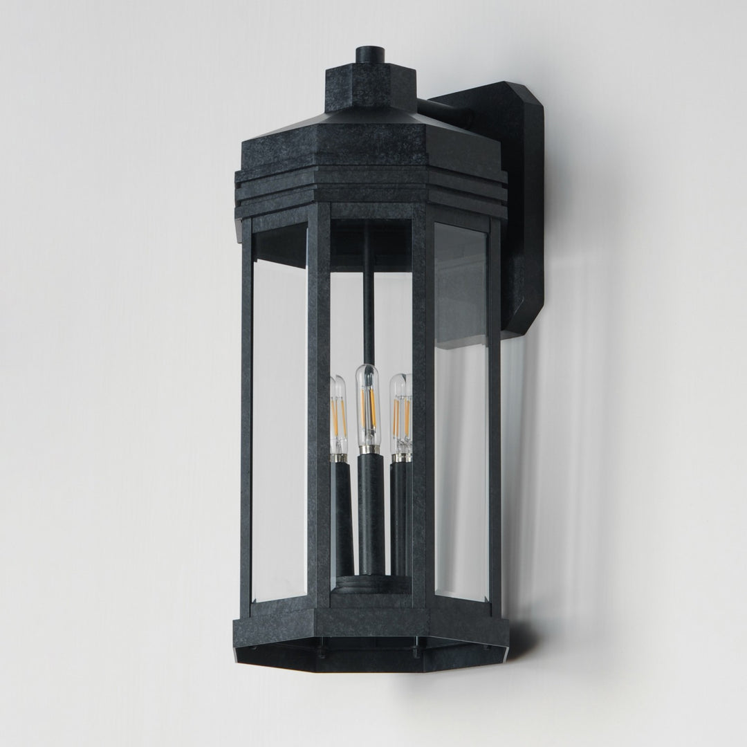 Maxim - 30224CLBKP - Three Light Outdoor Wall Sconce - Wright - Black Patina