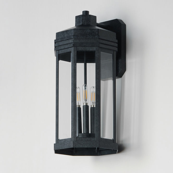 Maxim - 30224CLBKP - Three Light Outdoor Wall Sconce - Wright - Black Patina