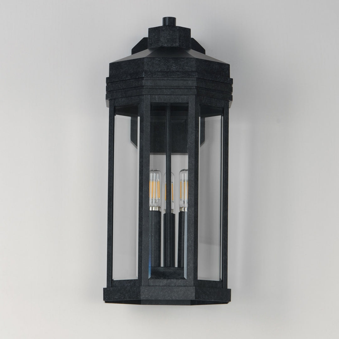 Maxim - 30224CLBKP - Three Light Outdoor Wall Sconce - Wright - Black Patina