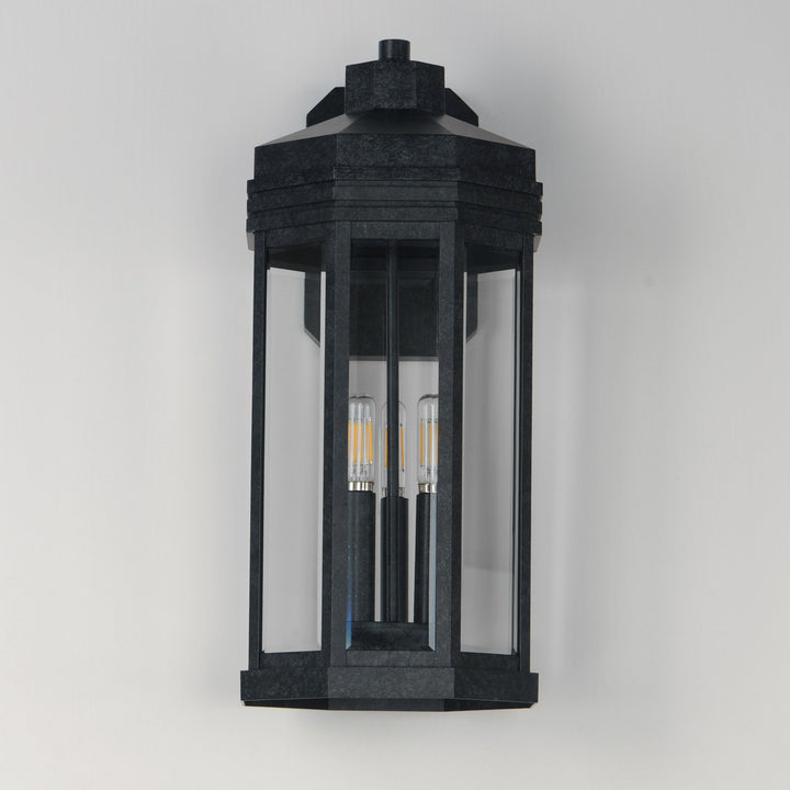 Maxim - 30224CLBKP - Three Light Outdoor Wall Sconce - Wright - Black Patina